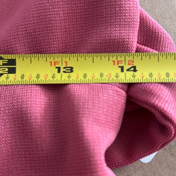 Vintage 70s Pink Prairie Cottage Lace Bib Long-sleeved Dress - Picture 9 of 12